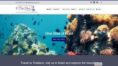 website portfolio The Dive Ao Nang